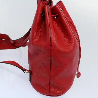 Pre-owned Gucci Soho Red Leather Backpack Bag ()
