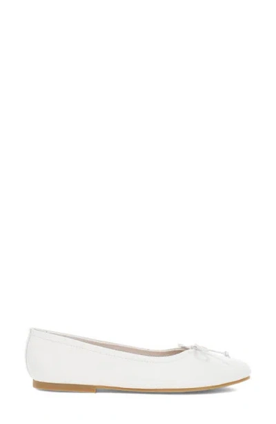Frye Emma Ballet Flat In White