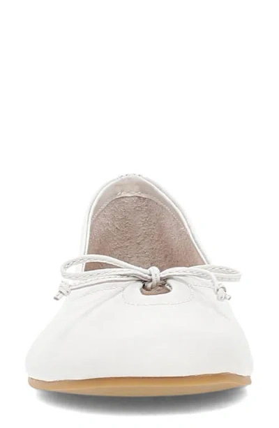 Frye Emma Ballet Flat In White