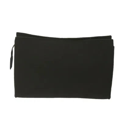 Pre-owned Hermes Hermès Black Wool Clutch Bag ()