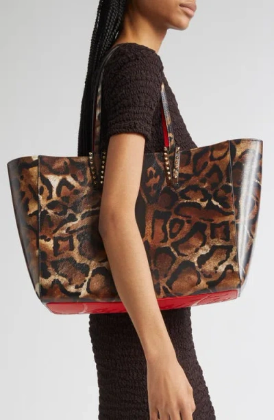 Christian Louboutin Large Cabata Soft Leather Tote In Brown
