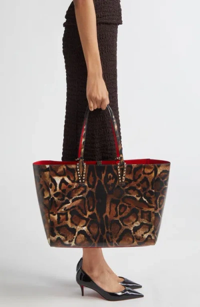 Christian Louboutin Large Cabata Soft Leather Tote In Brown