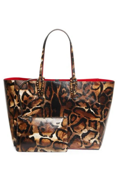 Christian Louboutin Large Cabata Soft Leather Tote In Brown