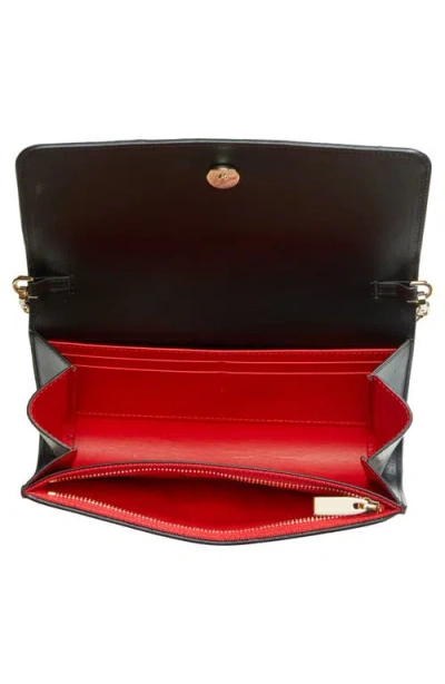 Christian Louboutin Loubi54 Sirene Snakeskin Embossed Metallic Leather Wallet On Chain In Multi