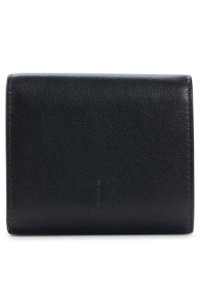 Givenchy Day Trifold Snap Wallet In Shiny Leather In Black
