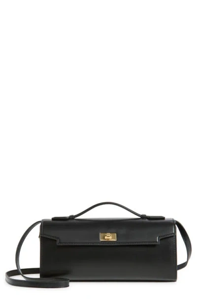 Anya Hindmarch Mortimer Top-handle Clasp Clutch In Black