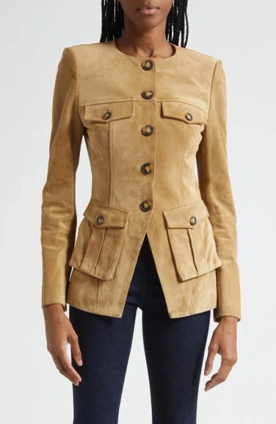 Veronica Beard Cargo Orrin Jacket Desert Khaki In Brown