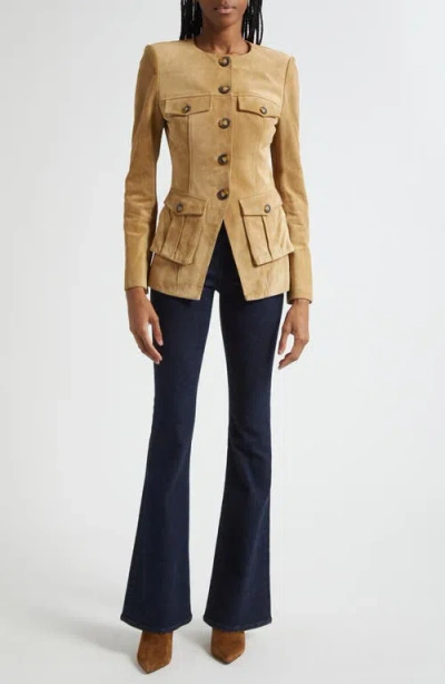 Veronica Beard Cargo Orrin Jacket Desert Khaki In Brown