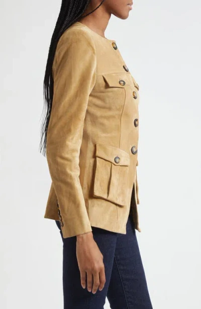 Veronica Beard Cargo Orrin Jacket Desert Khaki In Brown