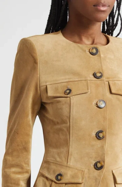 Veronica Beard Cargo Orrin Jacket Desert Khaki In Brown