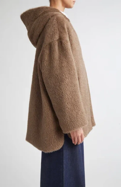 Max Mara Spacefe Reversible Down Coat In Brown