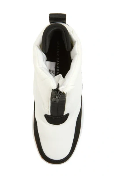 Pajar Gala Front Zip Waterproof Platform Ankle Bootie In White