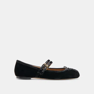 Dolce Vita Gibsen Ballet Flats Nero Velvet