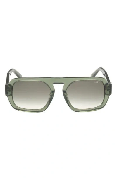 Abercrombie & Fitch 53mm Navigator Sunglasses In Green