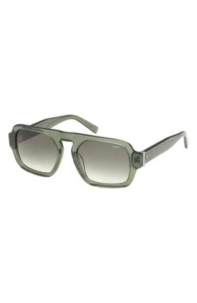 Abercrombie & Fitch 53mm Navigator Sunglasses In Green