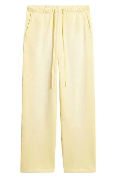 Elwood Core Organic Cotton Straight Leg Sweatpants In Yellow