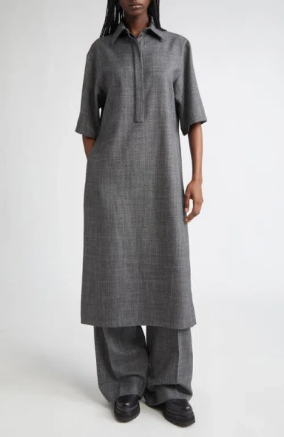 Michael Kors Collection Pleated Slouch Wool & Silk Trousers In Multi