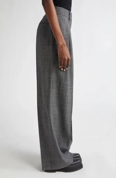 Michael Kors Collection Pleated Slouch Wool & Silk Trousers In Multi