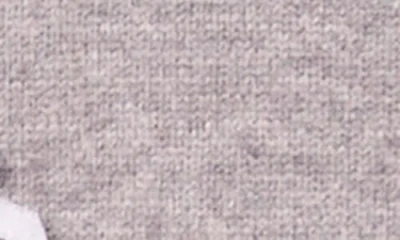 Cece Ribbon Applique Cardigan In Gray