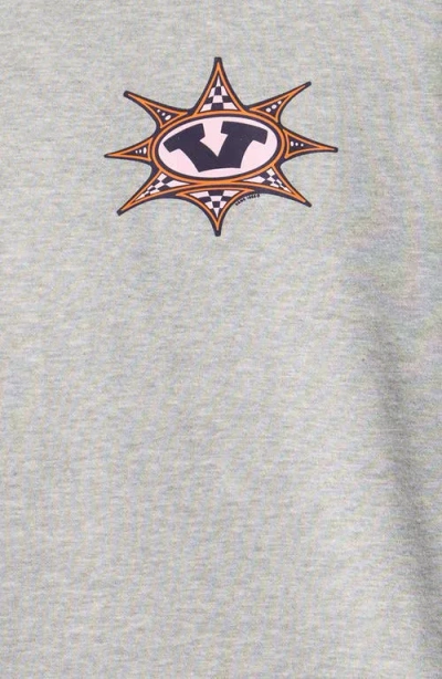 Vans Kids' Star Checker Cement Cotton Blend Sweatshirt In Gray