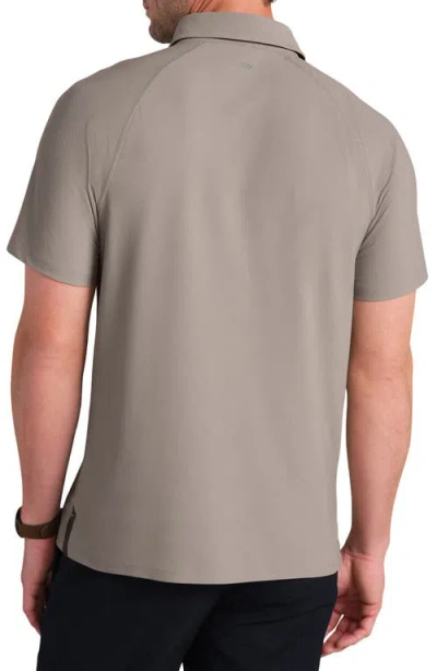 Rhone Regatta Piqué Performance Polo In Gray