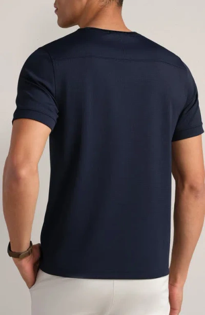 Rhone Waffle Tech Crew T-shirt In Blue