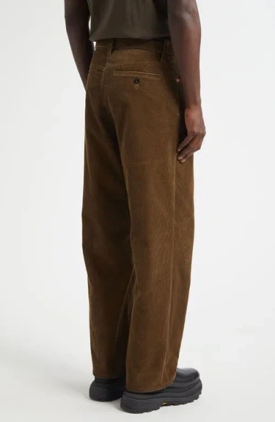 Sacai Belted Corduroy Five Pocket Pants In Brown