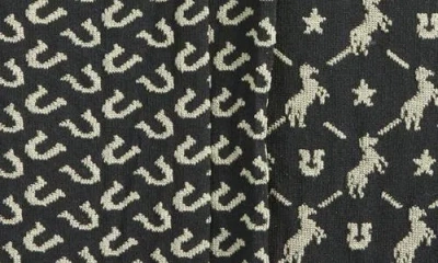 Oroblu 2-pack Assorted Twins Texas Socks In Black