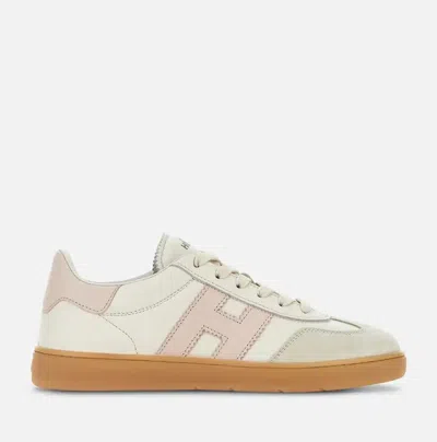 Hogan Suede Sneakers In White