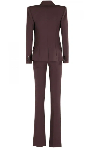 Elisabetta Franchi Giacca Pantalone In Brown