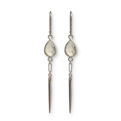 Greyewolfe Men's Sterling Silver Clear Quartz Stunners In Silver
