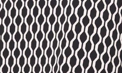 Halogenr Halogen(r) Allover Print Spread Collar A-line Dress In Blue