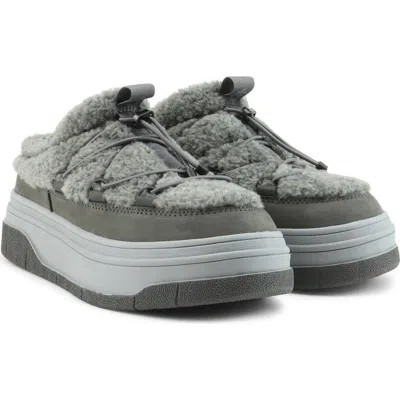 Pajar Jules Waterproof Platform Sneaker Mule In Gray