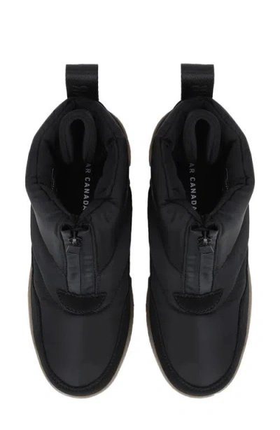 Pajar Gala Front Zip Waterproof Platform Ankle Bootie In Black