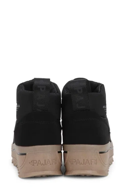 Pajar Gala Front Zip Waterproof Platform Ankle Bootie In Black