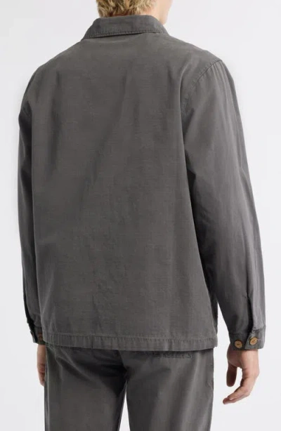 Alex Crane  Pac Organic Cotton Ripstop Shell Jacket In Gray