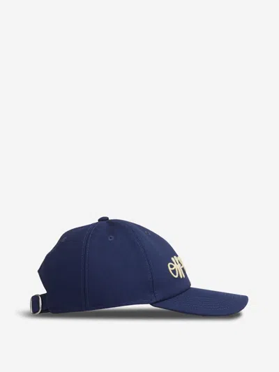 Off-white Script-logo Baseball Cap In Blue
