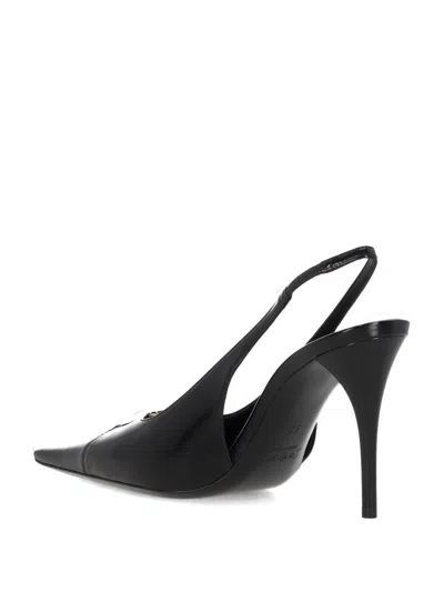Saint Laurent Women Babylone Breteuil Open Back Pump In Smooth Leather In Black