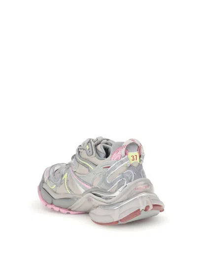 Balenciaga Women Runner 2 Nylon Low-top Sneakers With Leather Inserts In Multi