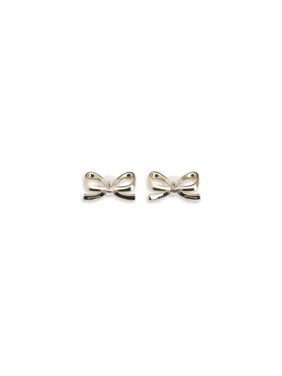 Self-portrait Earrings With Peg And With Crystals Jewels Gold In Gold