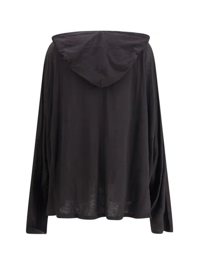 Rick Owens Long Hooded T-shirt In Multi