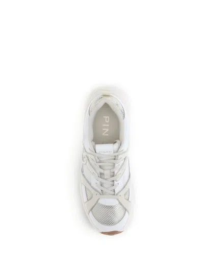 Pinko Sneakers À Logo Love Birds In White