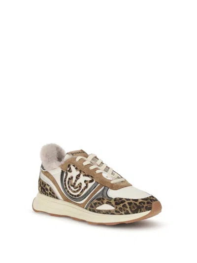 Pinko Zoe 01 Leopard Sneakers In Multi
