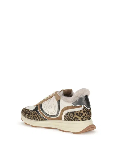 Pinko Zoe 01 Leopard Sneakers In Multi