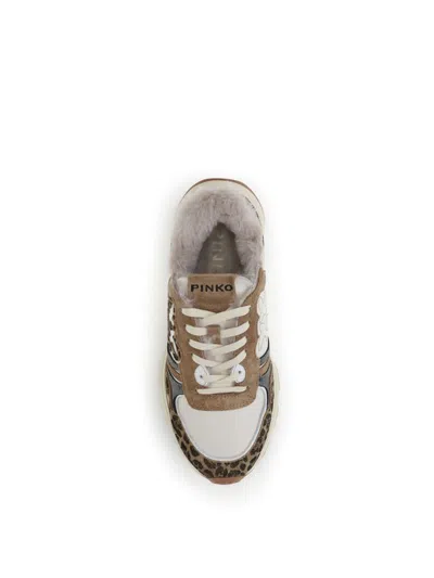 Pinko Zoe 01 Leopard Sneakers In Multi