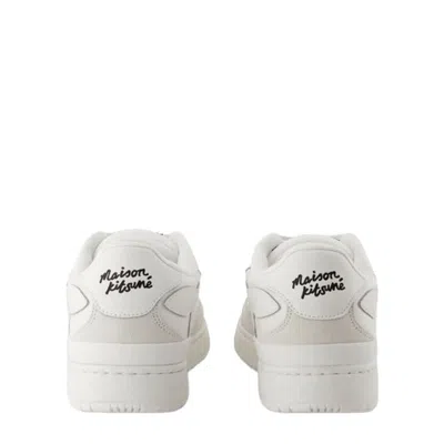 Maison Kitsuné White Chiru Sneakers In Neutral