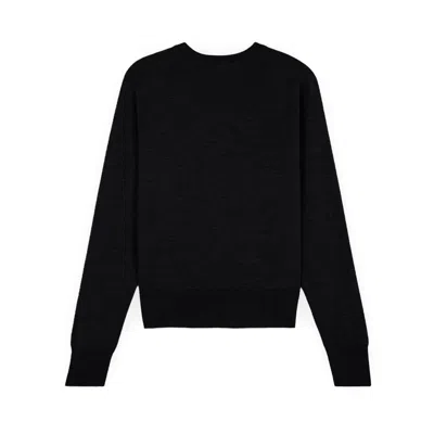 Maison Kitsuné Baby Fox Patch Drawstring Comfort Sweatshirt In Black