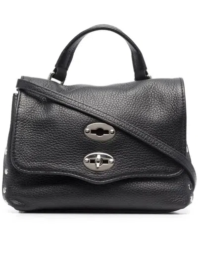 Zanellato Stud-embellished Leather Shoulder Bag In Multi