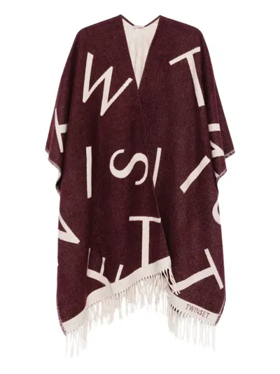 Twinset Scarf Accessories In Burgundy