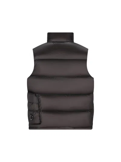 C.p. Company Quilted Puffer Gilet In Black